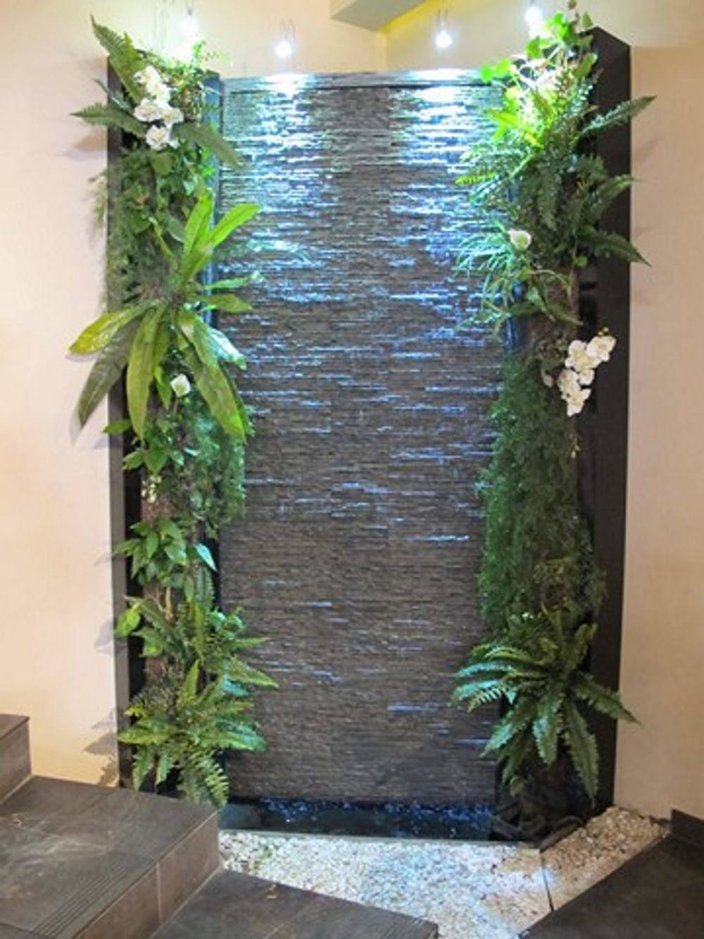 Création Mur de bulles, Mur d'eau, décoration aquatique et végétalisée